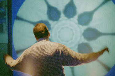 Figure 1: Interaction with the Iamascope at the Play Zone, Millennium Dome 2000 © Linda Candy