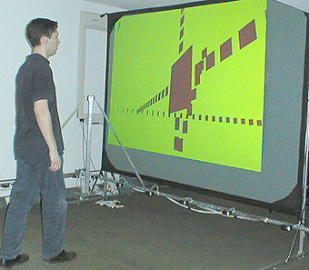 Figure 6: Interaction with Sensor System by Anthony Padgett © Linda Candy